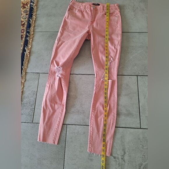 True Religion Pink Halle Mid Rise Super Skinny Jeans Size‎ 26 - Picture 8 of 9
